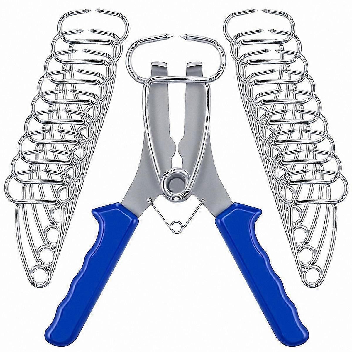 20-Piece Miter Clamp Kit with Spring-Loaded Pliers for Woodworking and Picture Frame Projects