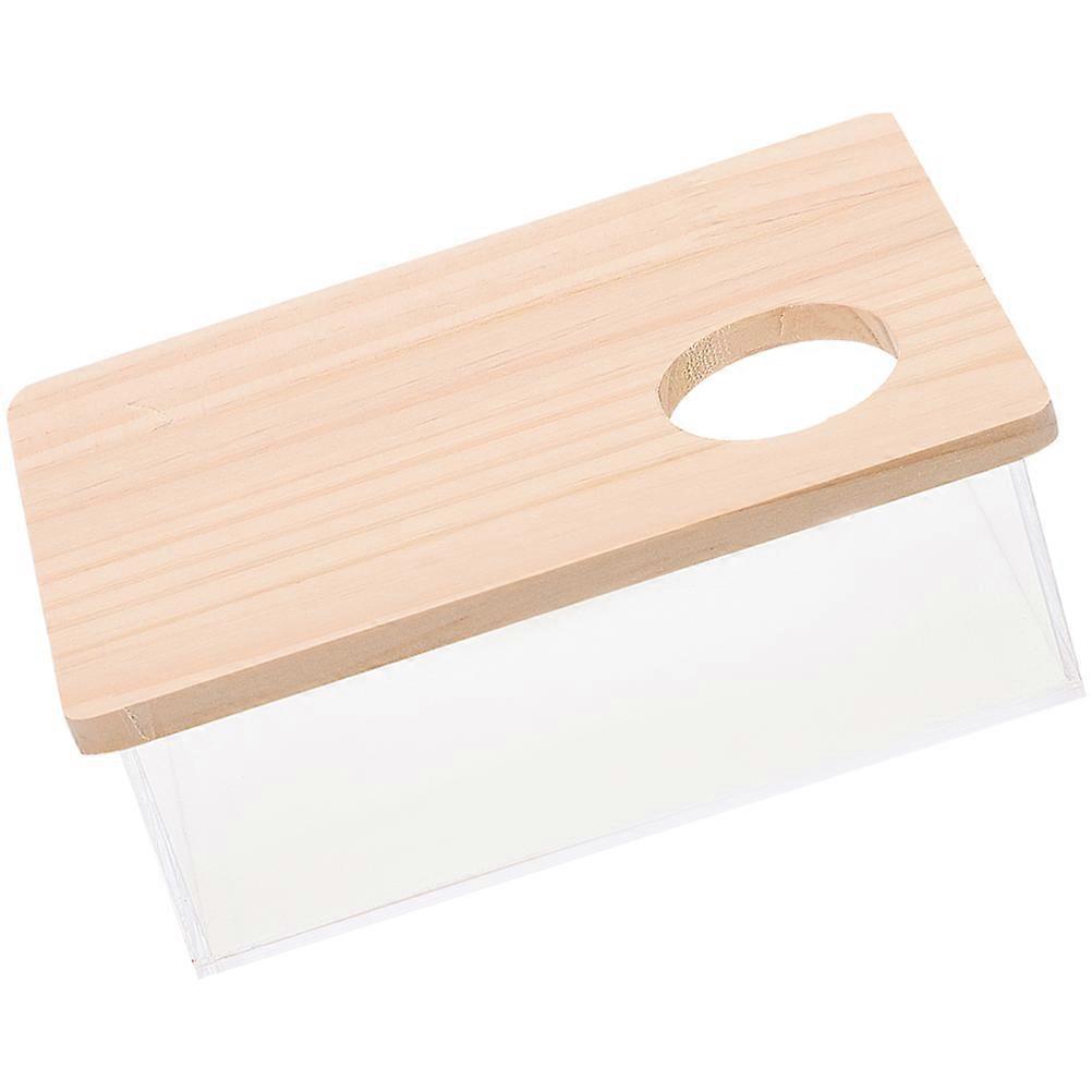 Hamster Sand Bath Container for Chinchillas 2Pcs Bath Box Khaki