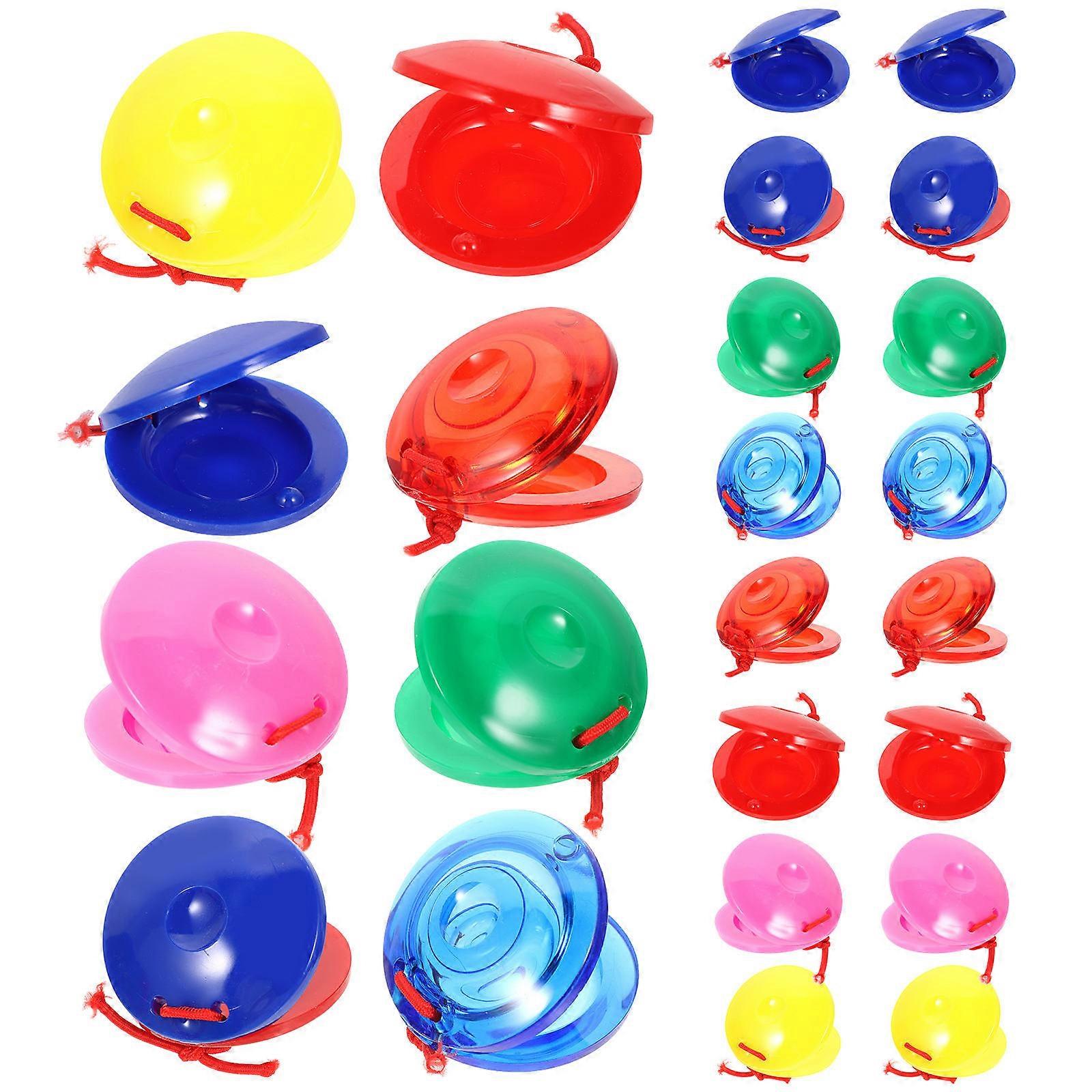Creative Castanets Plastic Percussion Instruments for Kids Education 120Pcs