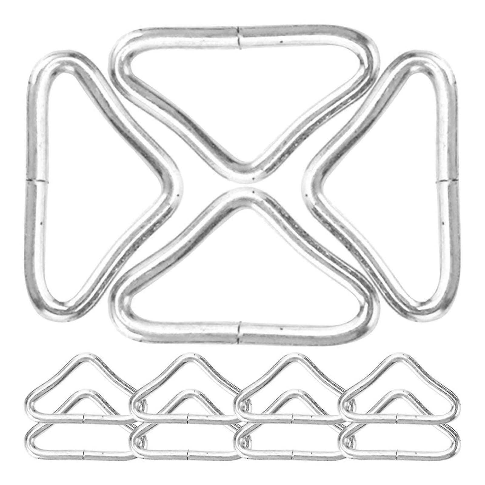 Professional Trampoline Buckles Metal Triangle Buckles for Secure Fixing 60Pcs