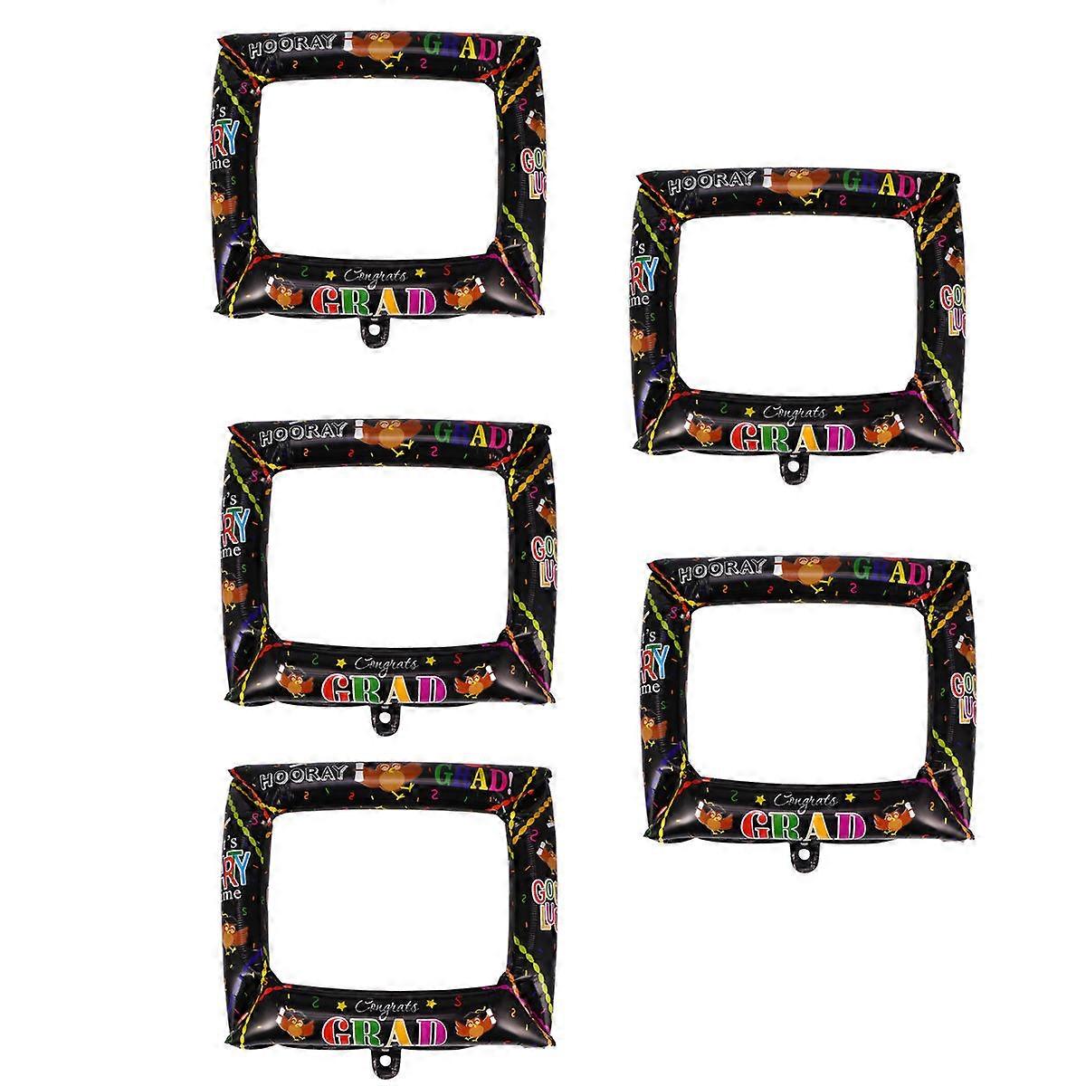 Graduation Photo Frame Inflatable Balloon Props for Party 5Pcs