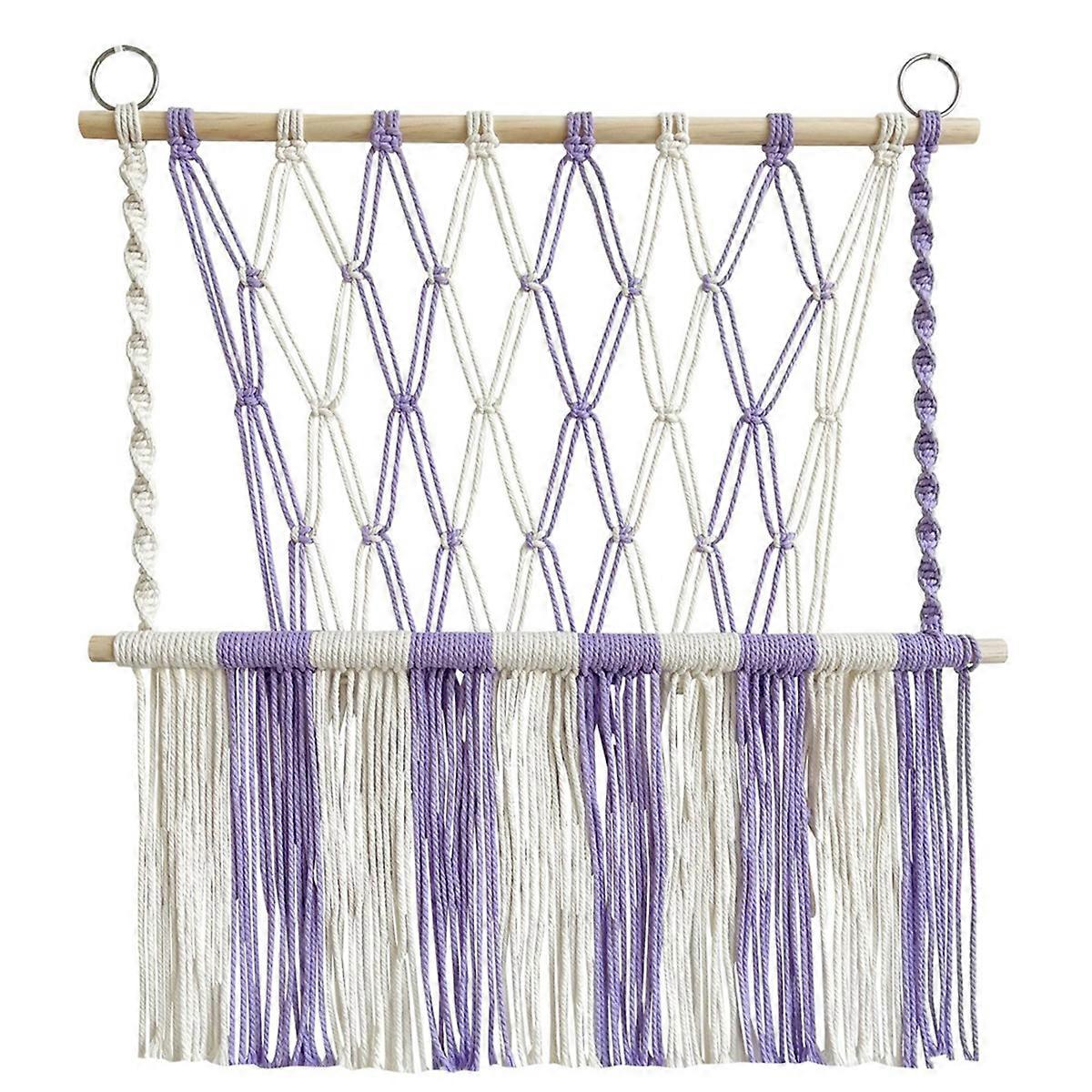 Stuffed Hammock Tapestry Space Saving Boho Macrame,B