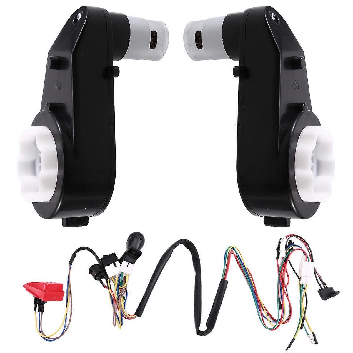 Children Electric Car DIY Modified Wires and Switch Kit,with Motor