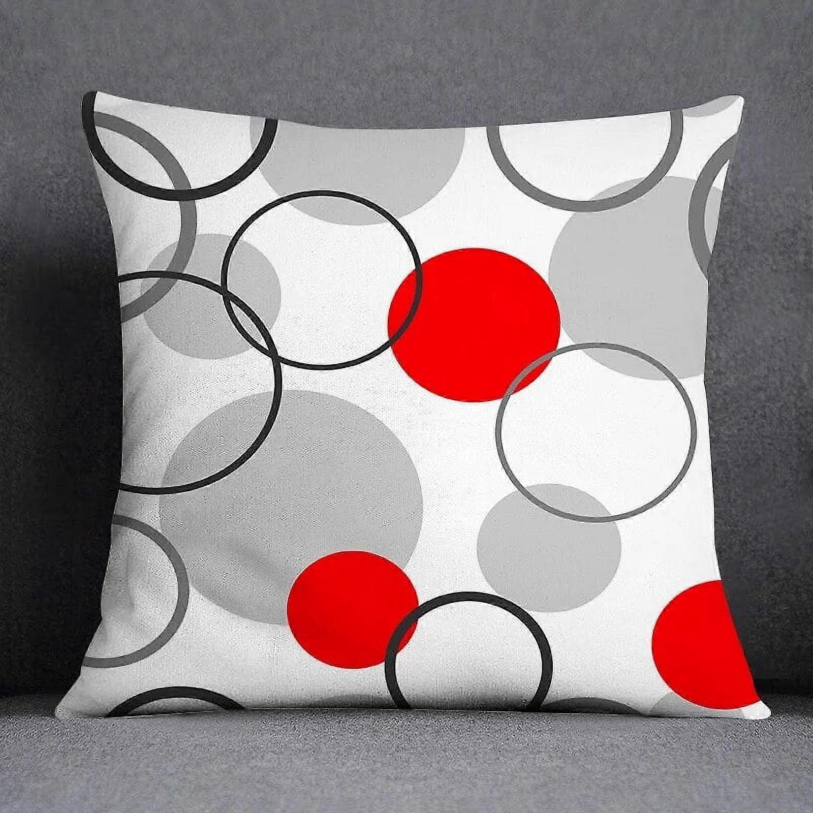 Pillow Cases Cotton Linen Geometric Simple Pattern Collection Home Decor Pillowcase Square Office