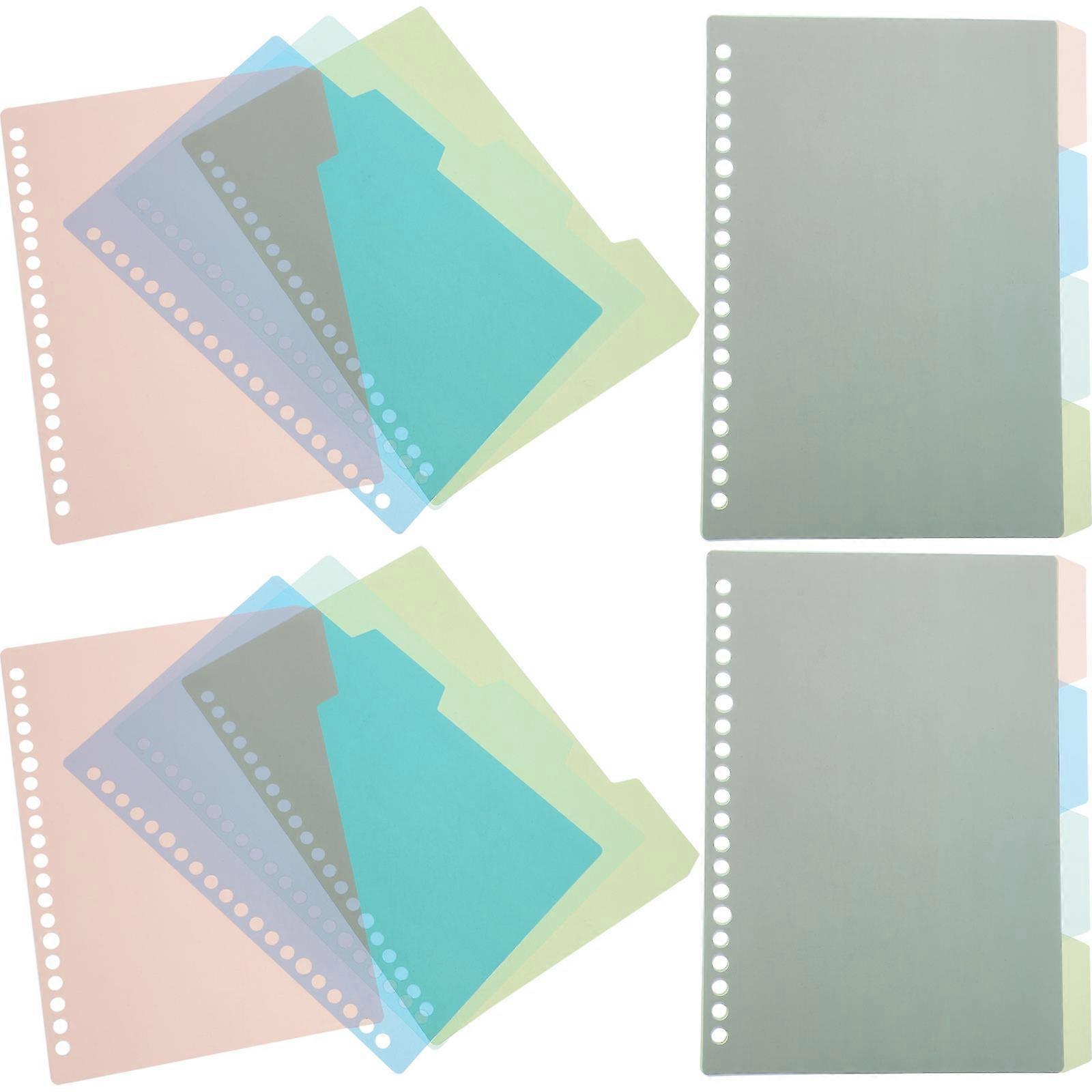 Plastic Notebook Dividers Index Tabs for School and Office 160Pcs