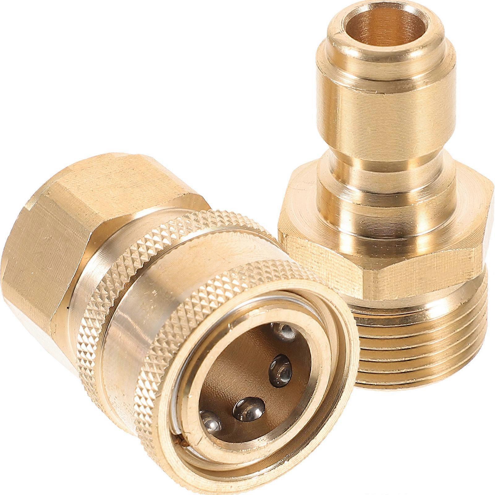 Copper Hose Connector for Quick Release Attachment 4Pairs Water Fitting