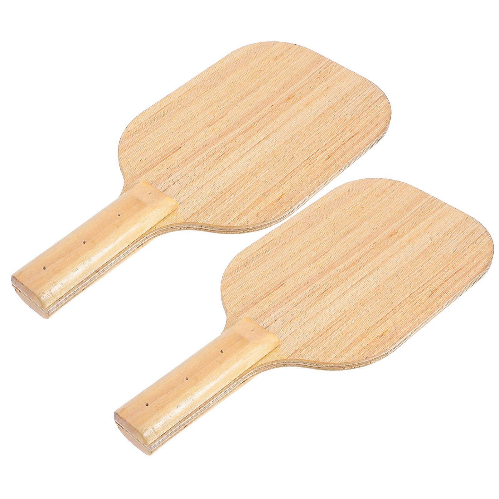 Blind Athletes Table Tennis Paddle Wooden for Playing Use 4Pcs Ergonomic Handle