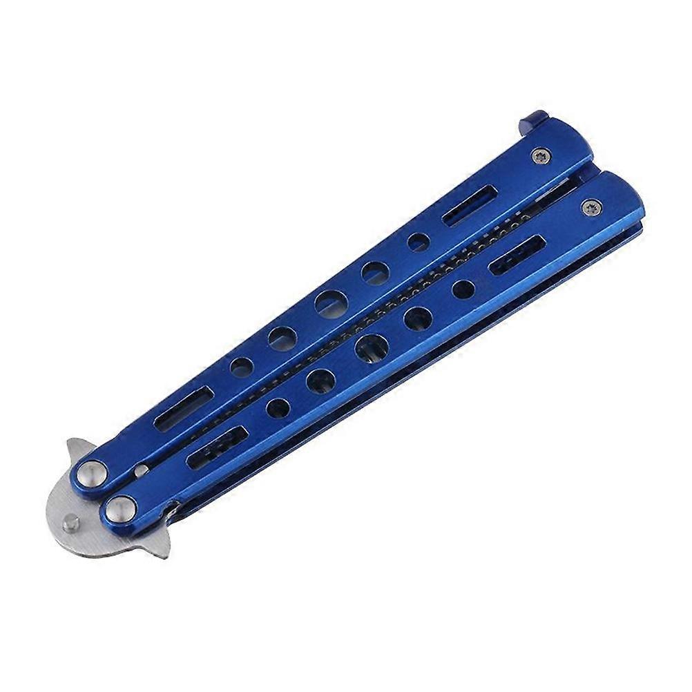 Foldable Stainless Steel Comb Practice Tool for Beginner Training Blue