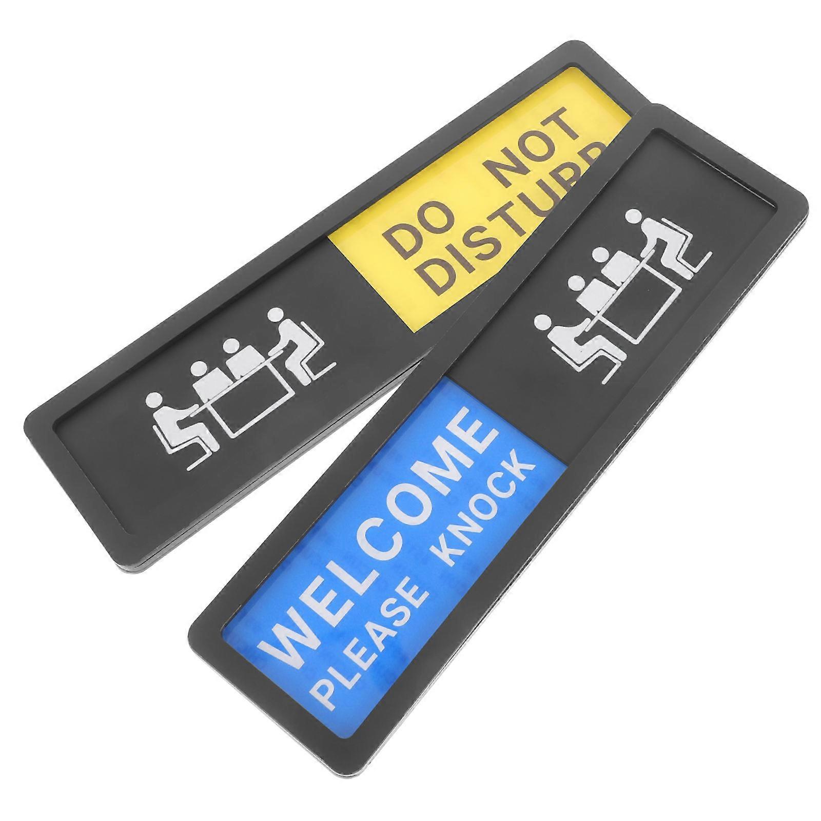 Do Not Disturb Door Sign 8 Pcs Privacy Notification For Office Workers Easy Installation Design Multi Color Rectangular Shape