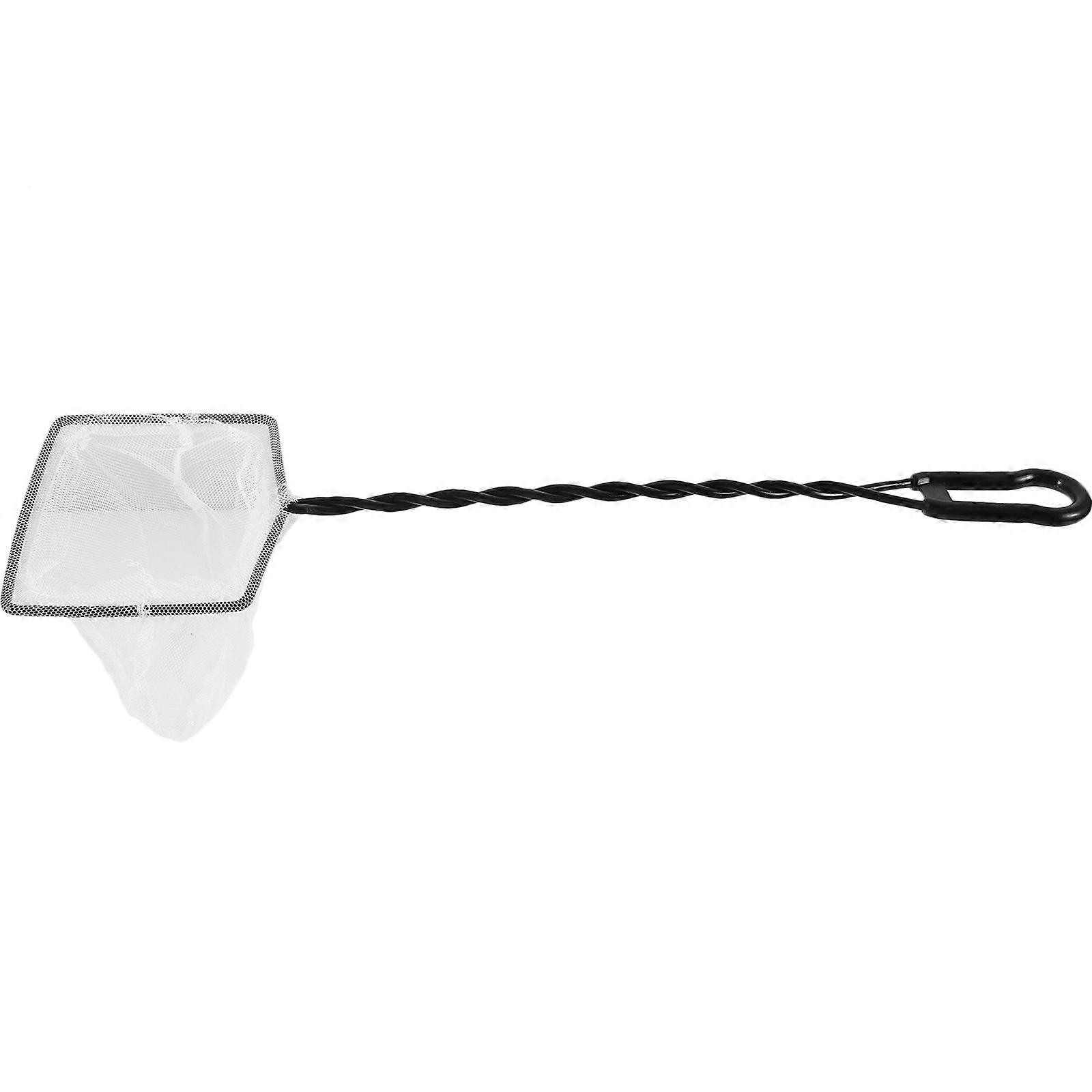 Small Hole Fish Nets Fishing Net Multi-Use Aquarium Care Black Fish Friendly 1Set