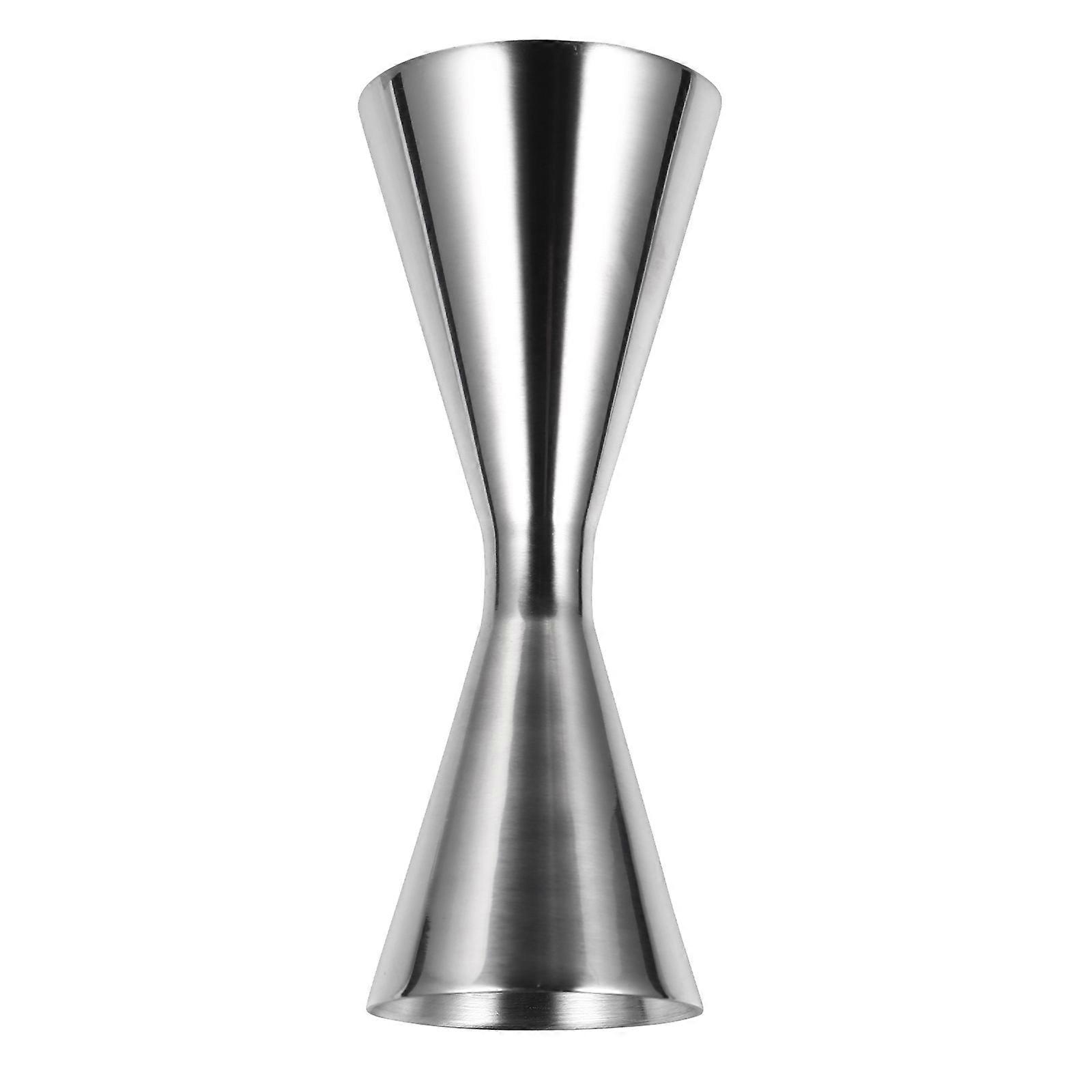Double-Headed Bartending Accessories Cocktail Jigger Measuring 30/60ml Silver Practical Kitchen Storage Holder 1Pcs