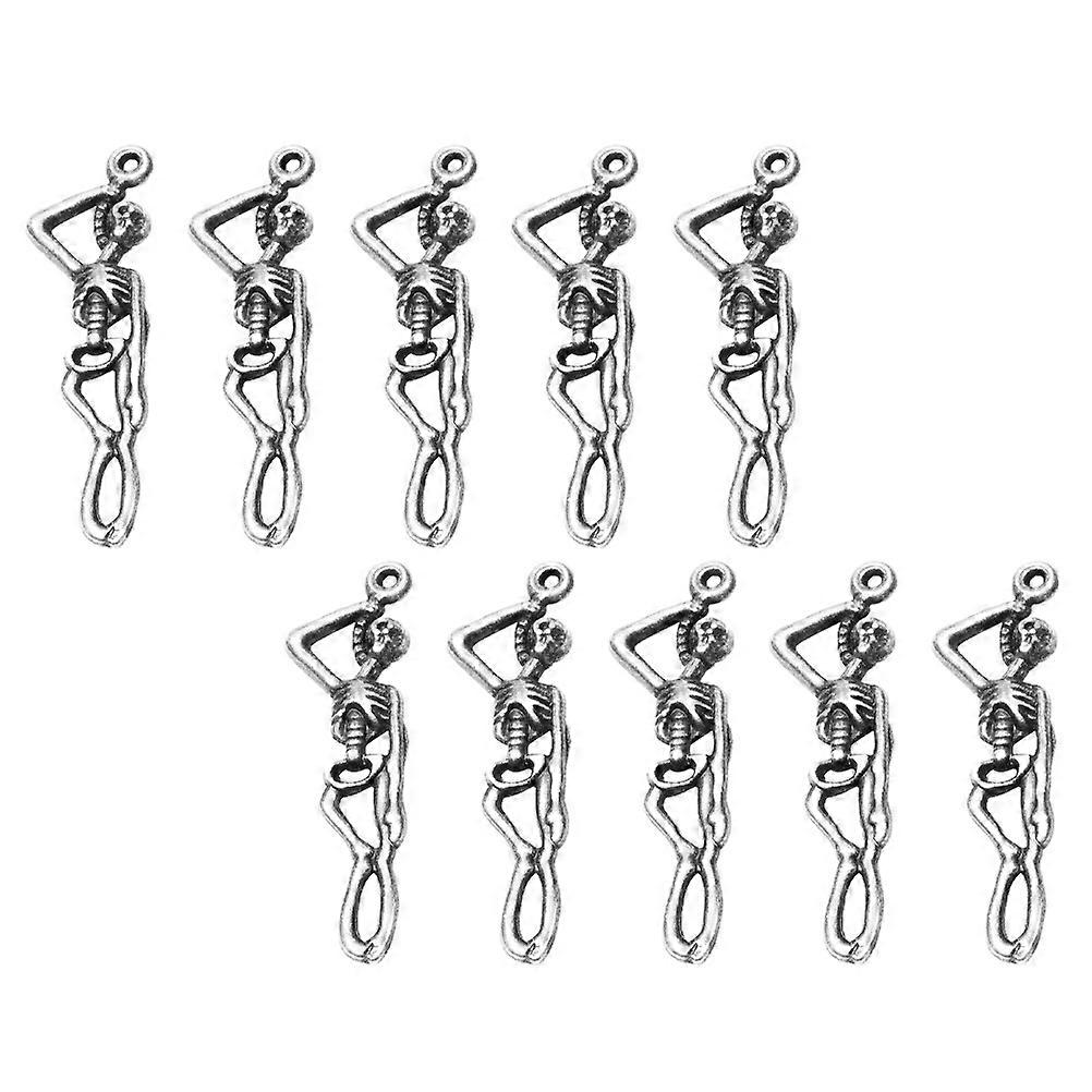 Alloy Keyring Pendant Skeleton Model Keychain Pendant for Decor 250Pcs