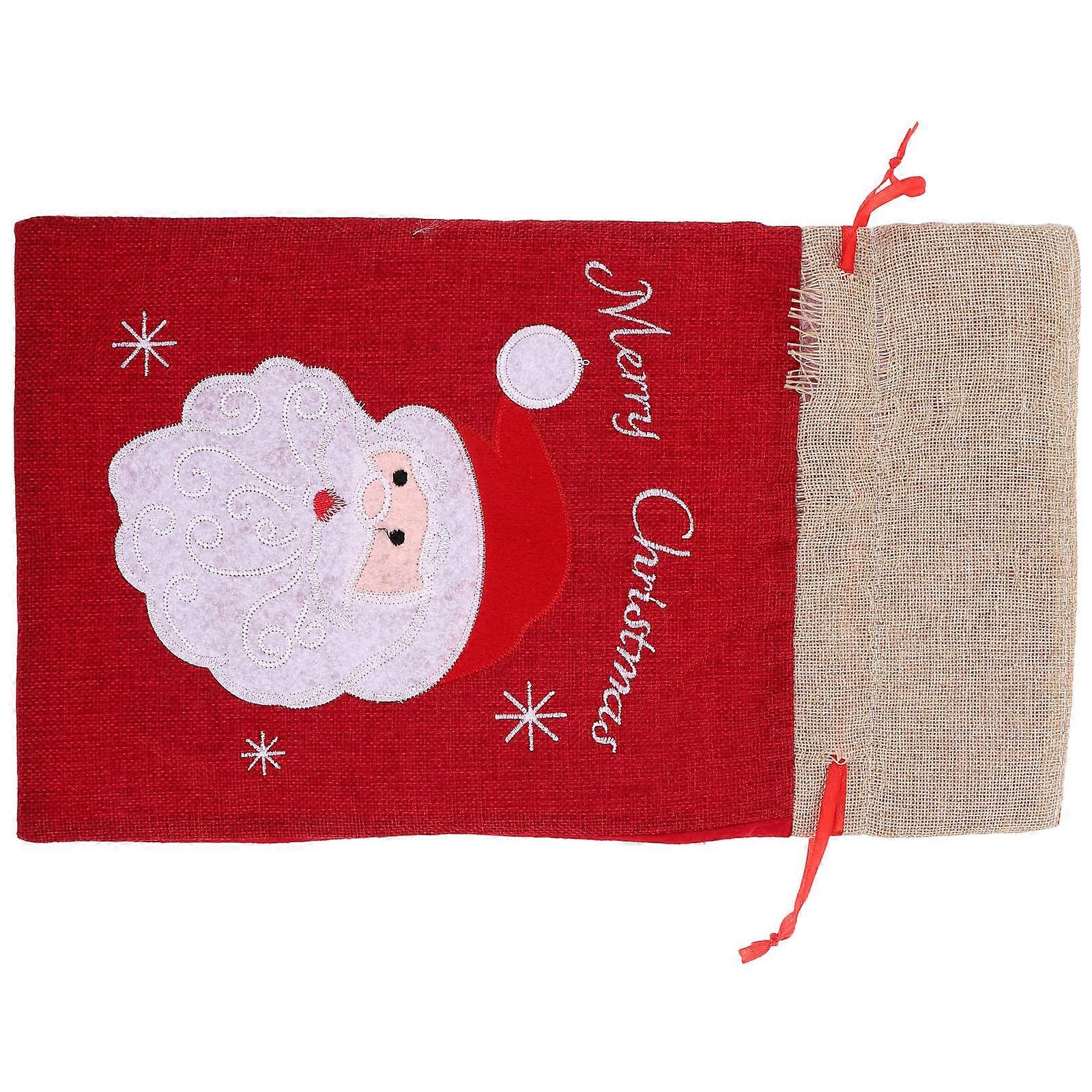 Christmas Drawstring Gift Bag For Kids Size S Multi Color Designed For Holding Candies 1Pc