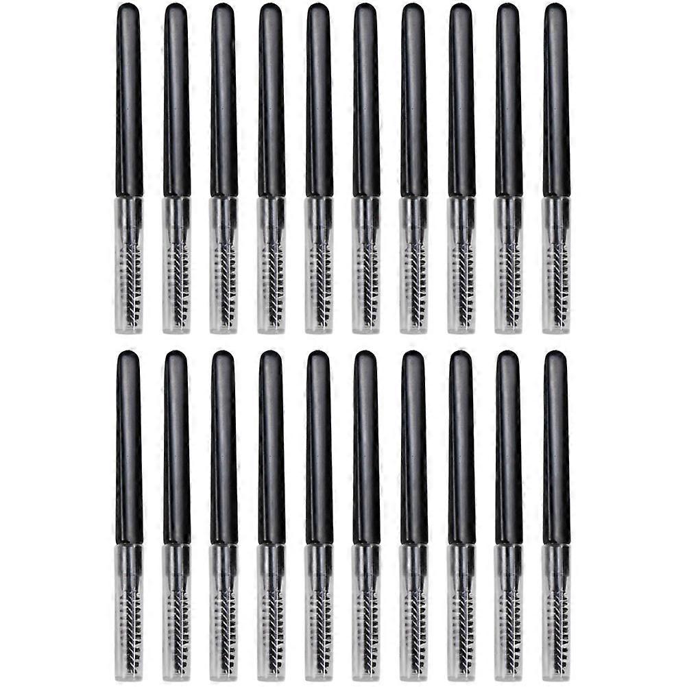 Eyebrow Brush with Caps for Makeup Use 80Pcs Portable Lash Brushes