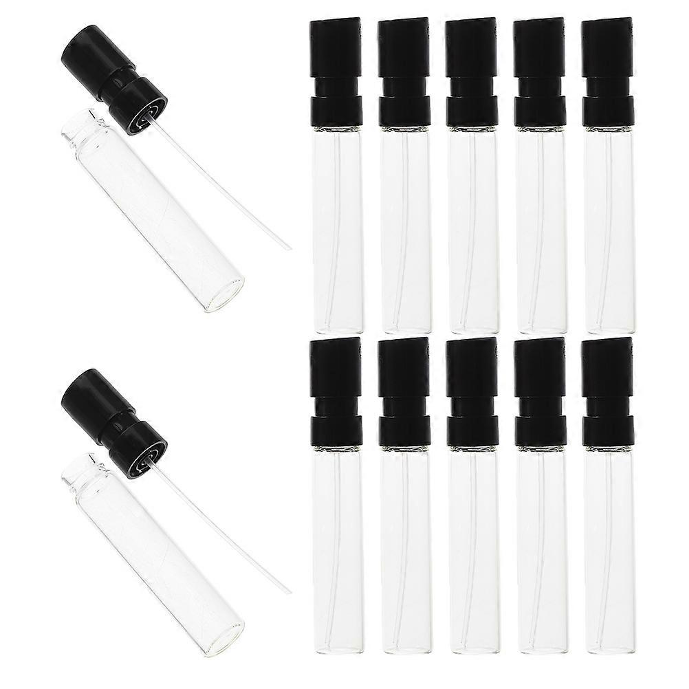 Refillable Mini Cologne Spray Bottles 2Ml Clear Glass Travel Atomizer Ideal For Daily Use Essential Oils Sample Testing 60Pcs
