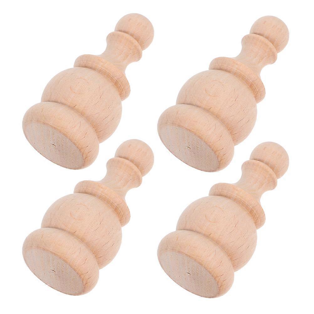 Elegant Victorian Finials 12 Pcs Wooden Decorative Ball And Pointed Top For Staircase And Newel Cap Roman-inspired Design