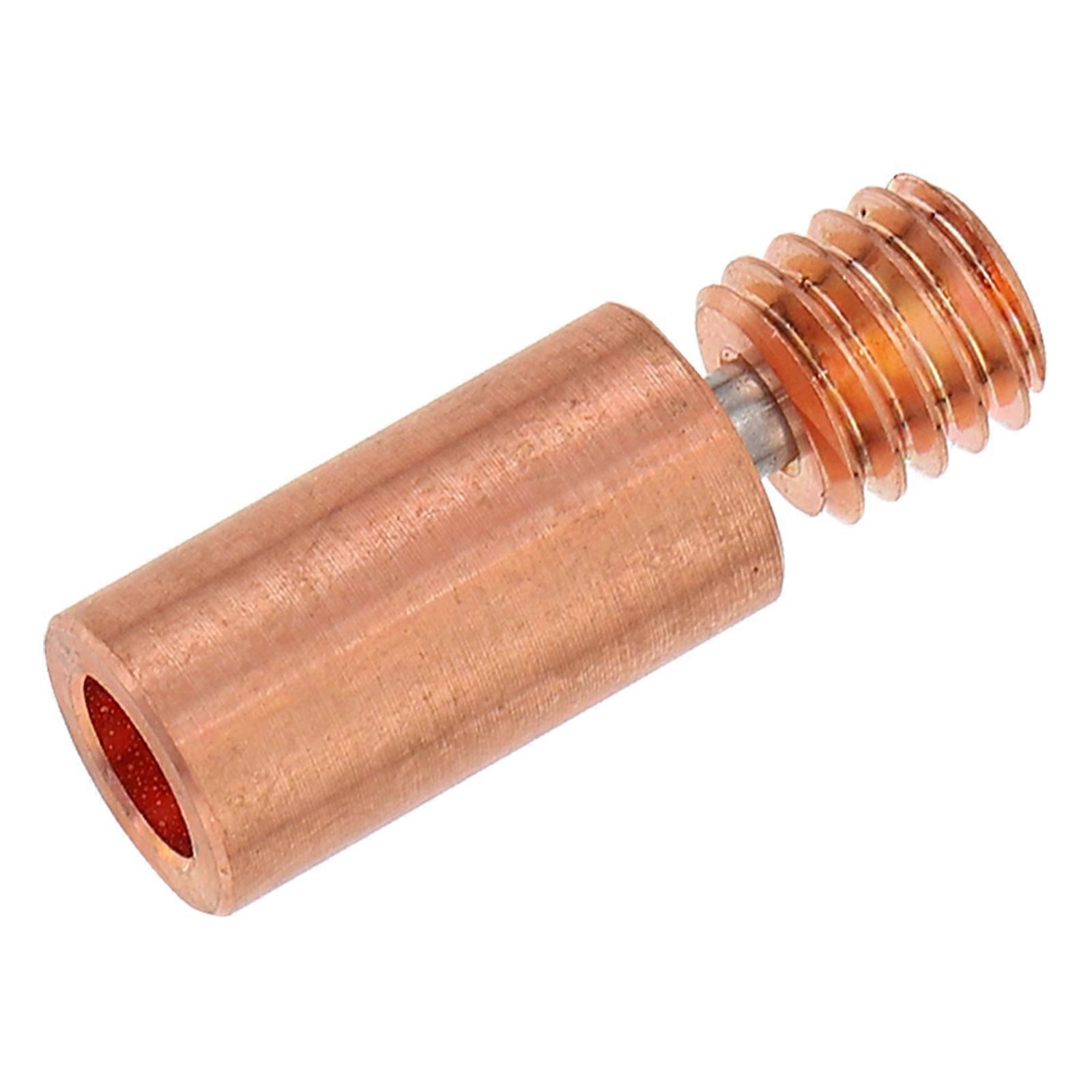 Heat Break Throat Tube 2Pcs Copper Alloy Design Ideal for 3D Printer Enthusiasts High Performance Improved Printing Quality