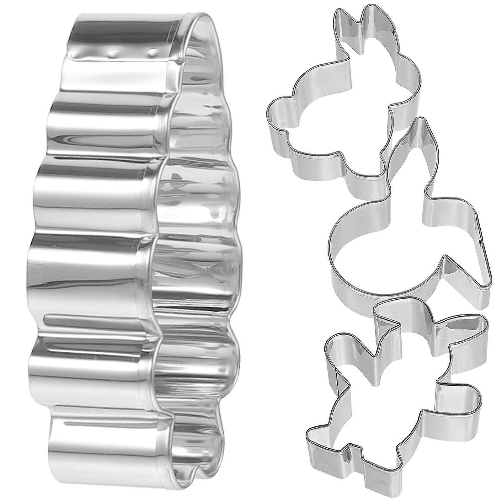 Cute Cookie Cutter Stainless Steel for Kitchen Use 8Pcs Easter Shapes