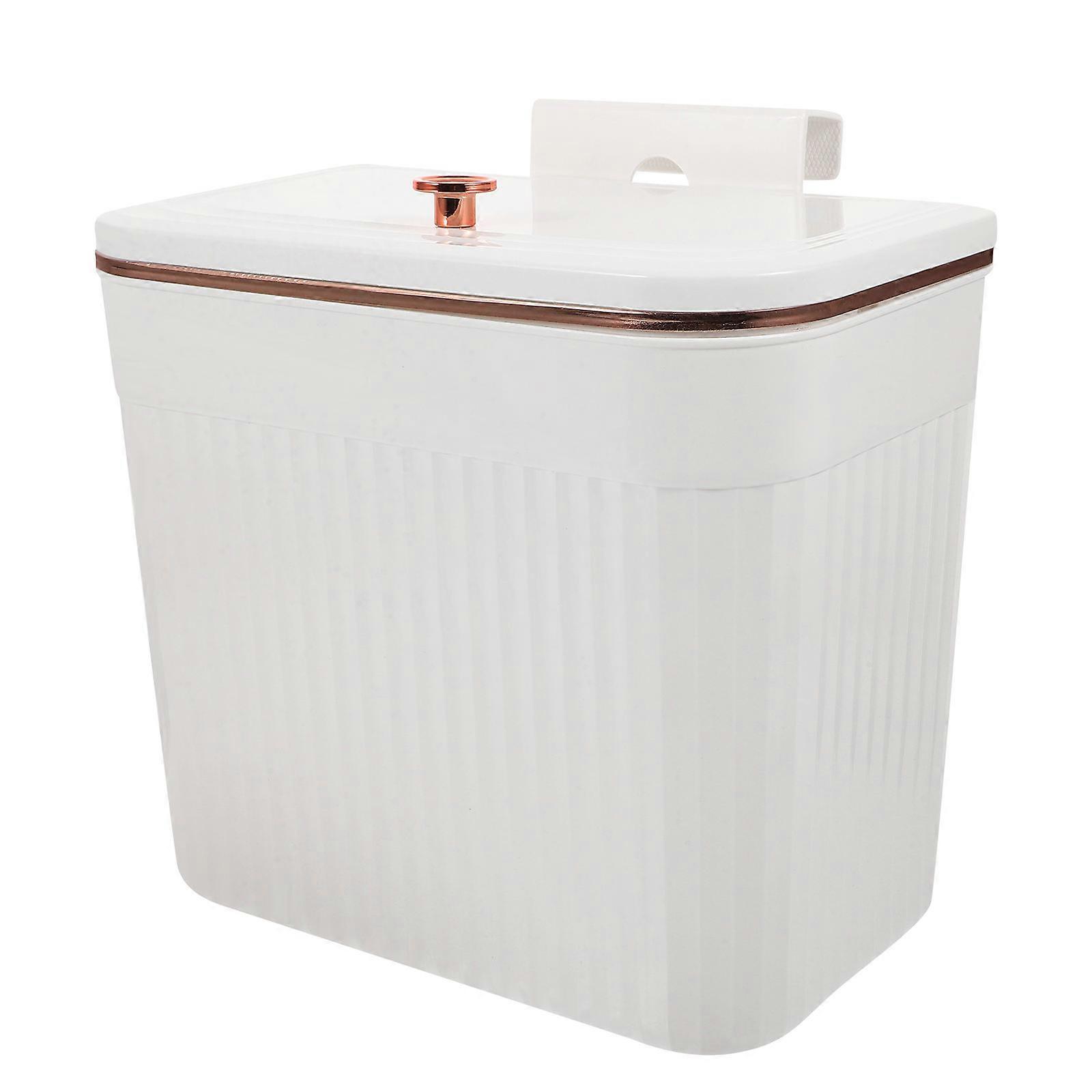 2Pcs Small Garbage Can for Home Practical Hanging Trash Container