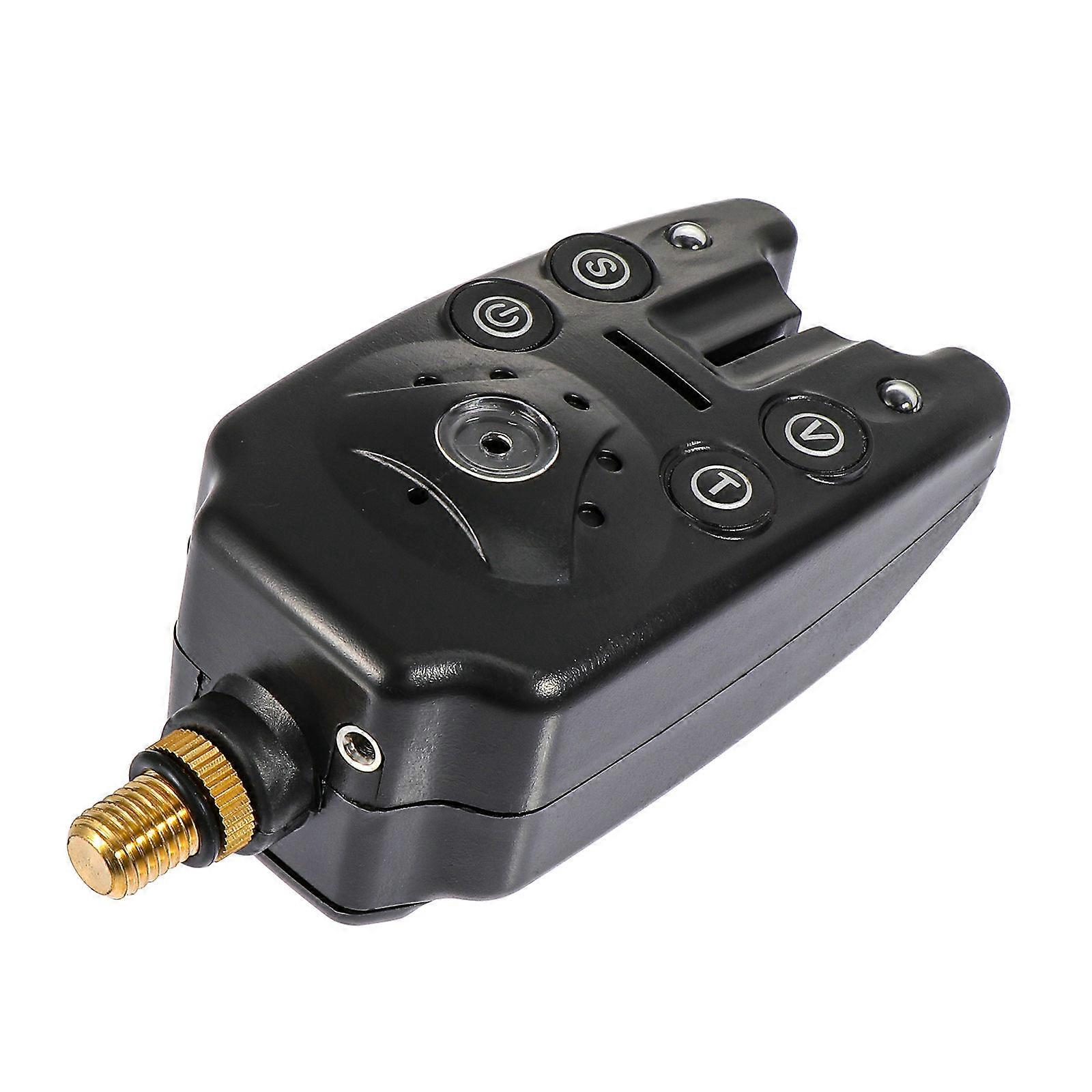 Fishing Bite Alarm Fishing Indicator for Alert 2Pcs Adjustable Volume Black