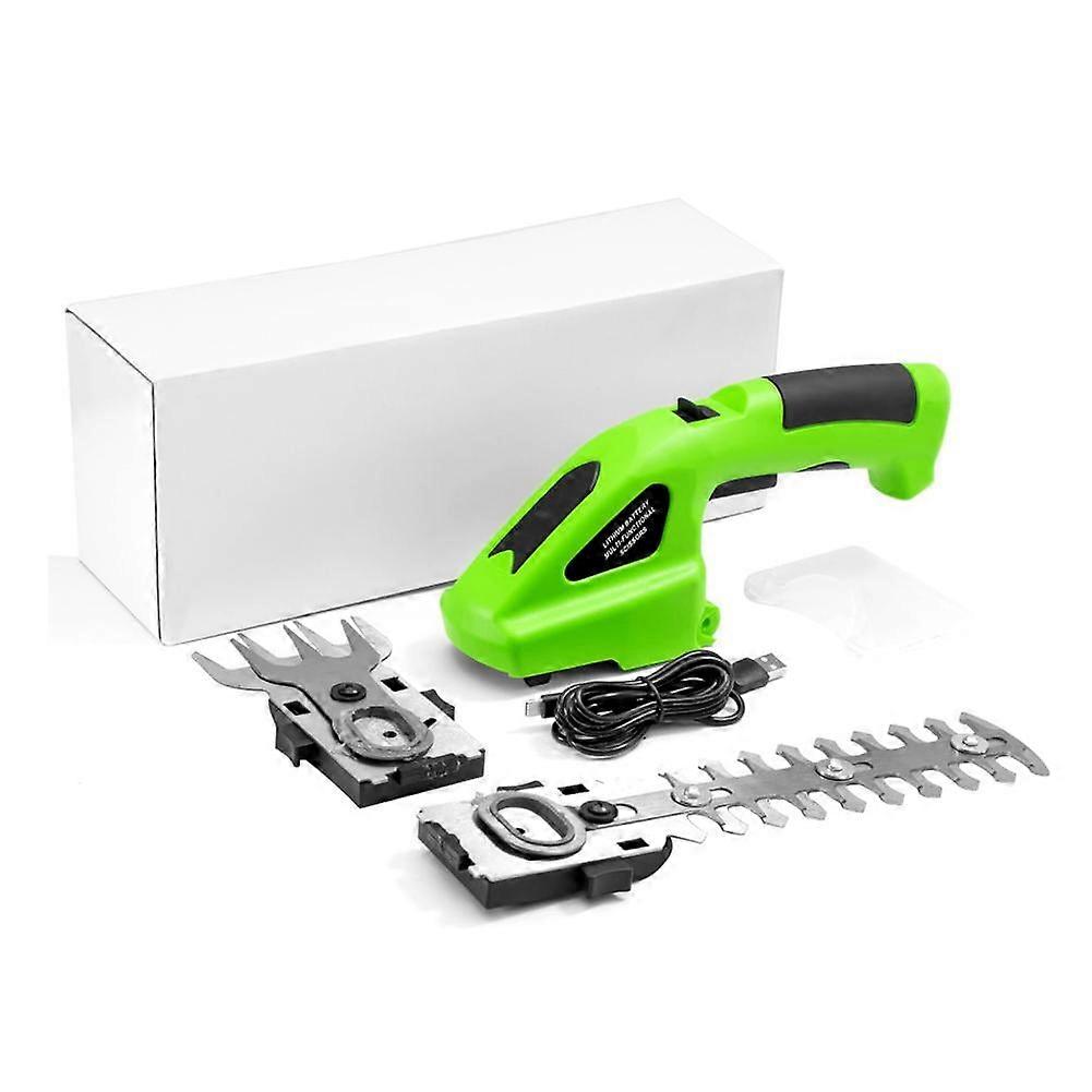 2-in-1 High-Power Electric Fence Clippers & Weeding Scissors, Rechargeable Lithium Battery Handheld Trimmer, Mini Grass Shear N2R3