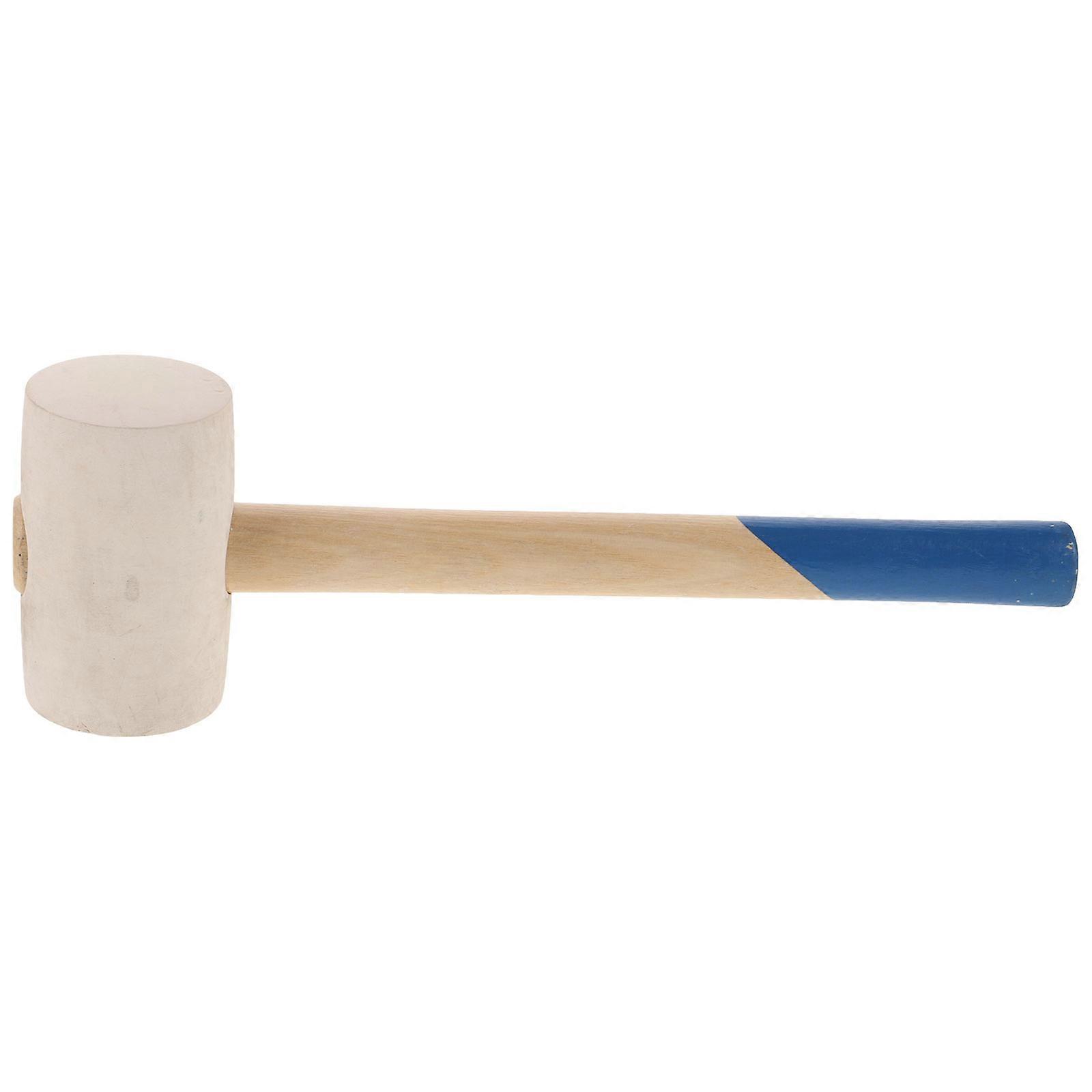 Rubber Head Hammer Tile Installation Hammer Wooden Handle for Tile Use 12oz
