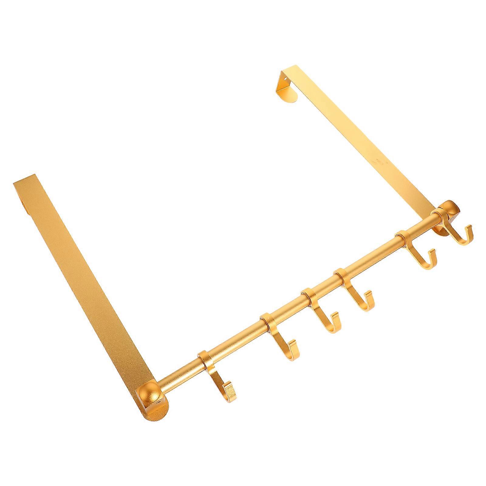 Household Door Hook Multi-Functional No Drilling Space-Saving Aluminum Alloy 1 Set