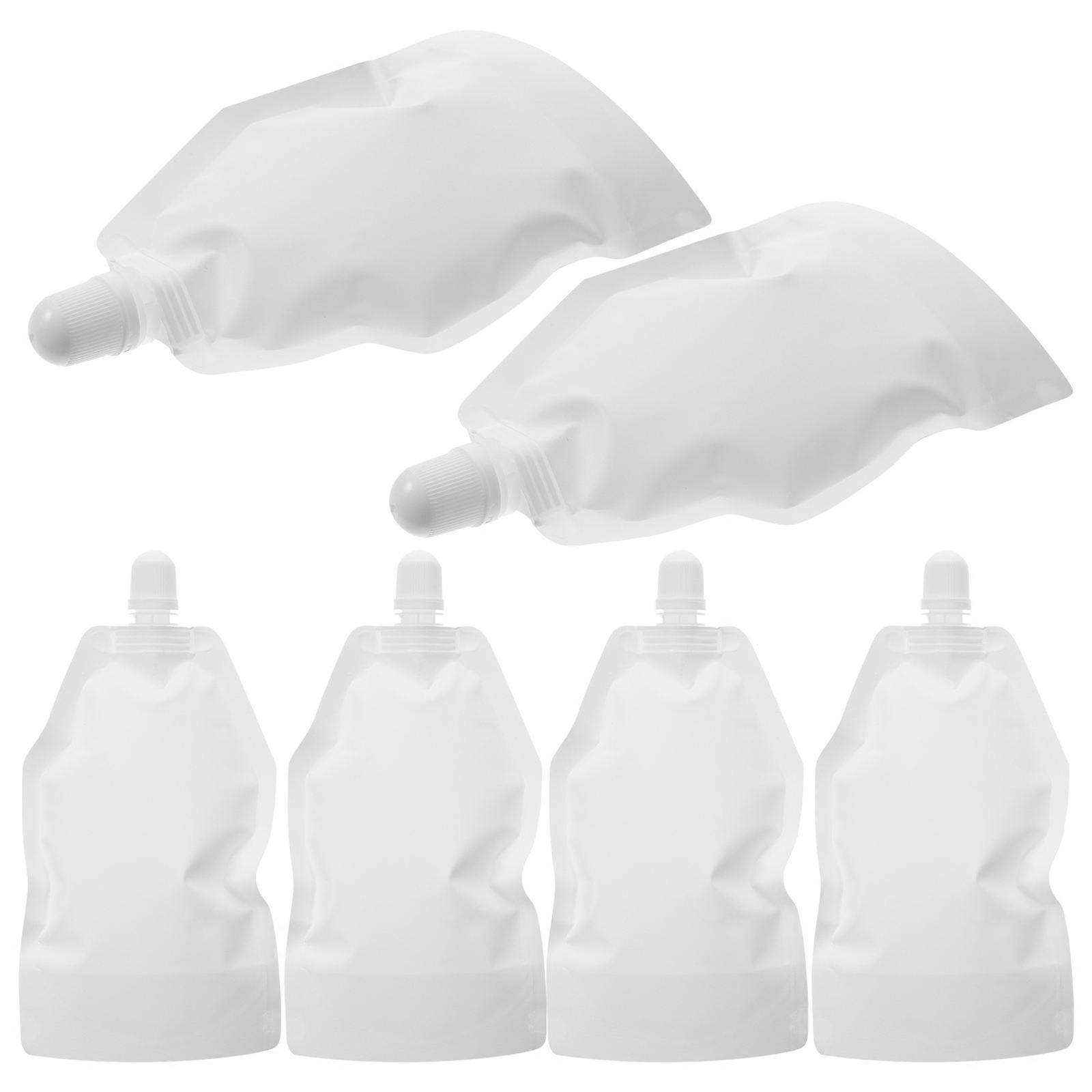 Refillable Travel Pouches for Storage Squeeze Pouches 30Pcs White
