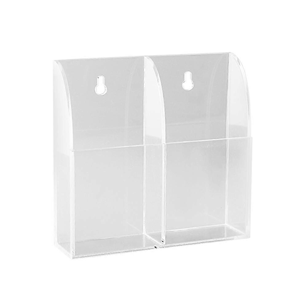 Organizer Acrylic Holder for TV Remote Control 2Pcs Transparent Storage Case