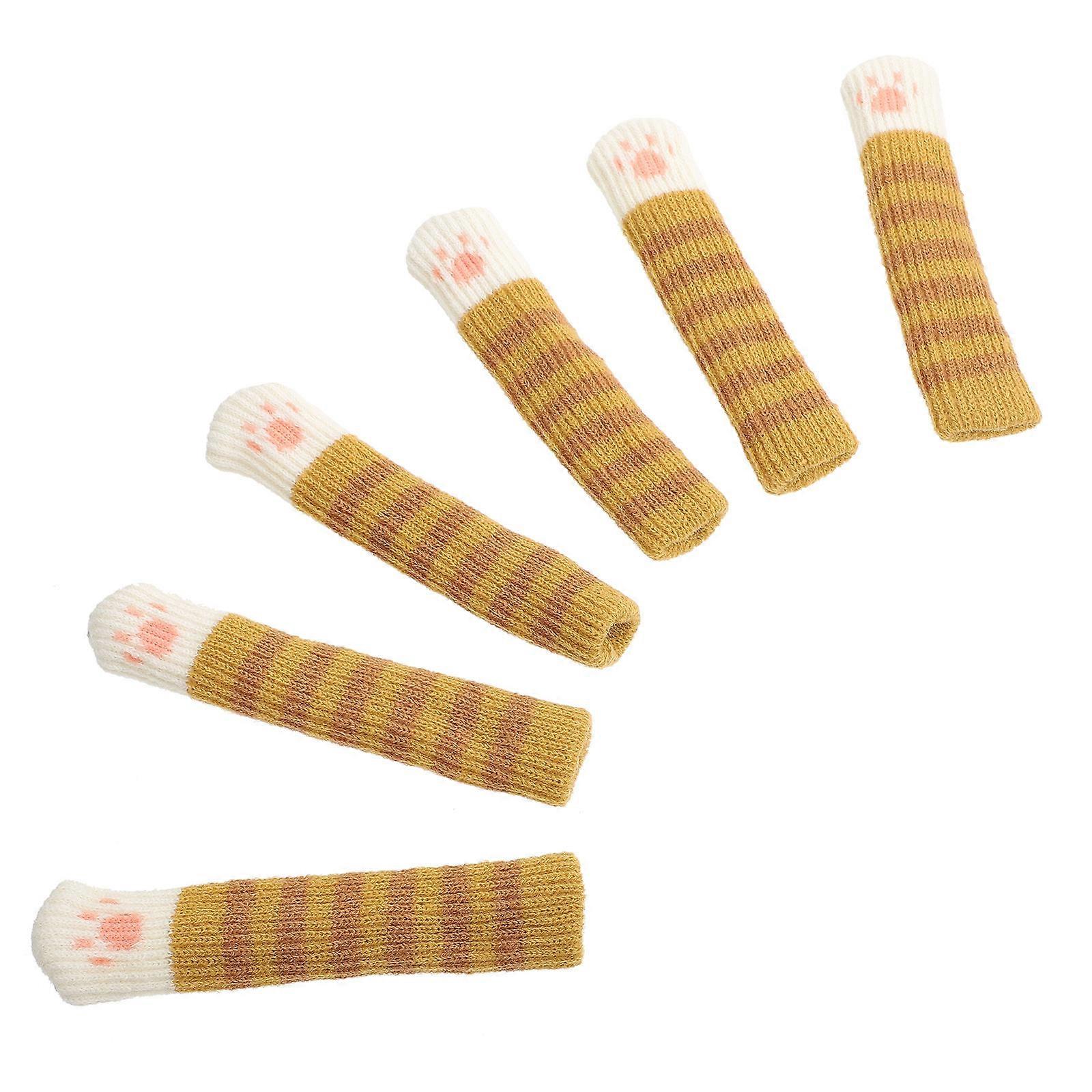 Door Handle Protector Anti-Collision Knitted Cover 6Pcs for Home Use