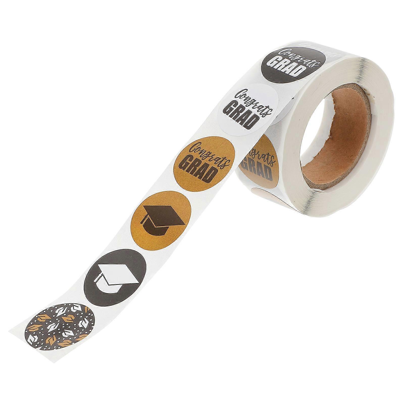 Envelope Sticker for Graduation Self-Adhesive Sealing Labels 2 Rolls