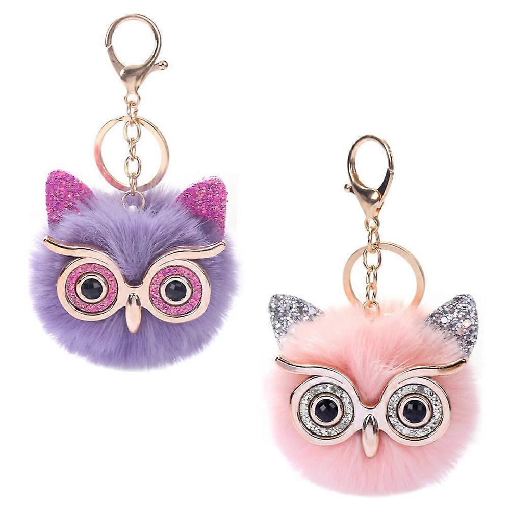 Adorable Owl Shape Bag Pendant For Friends And Women Suitable For Daily Use And Gift Giving In Assorted Color 6Pcs
