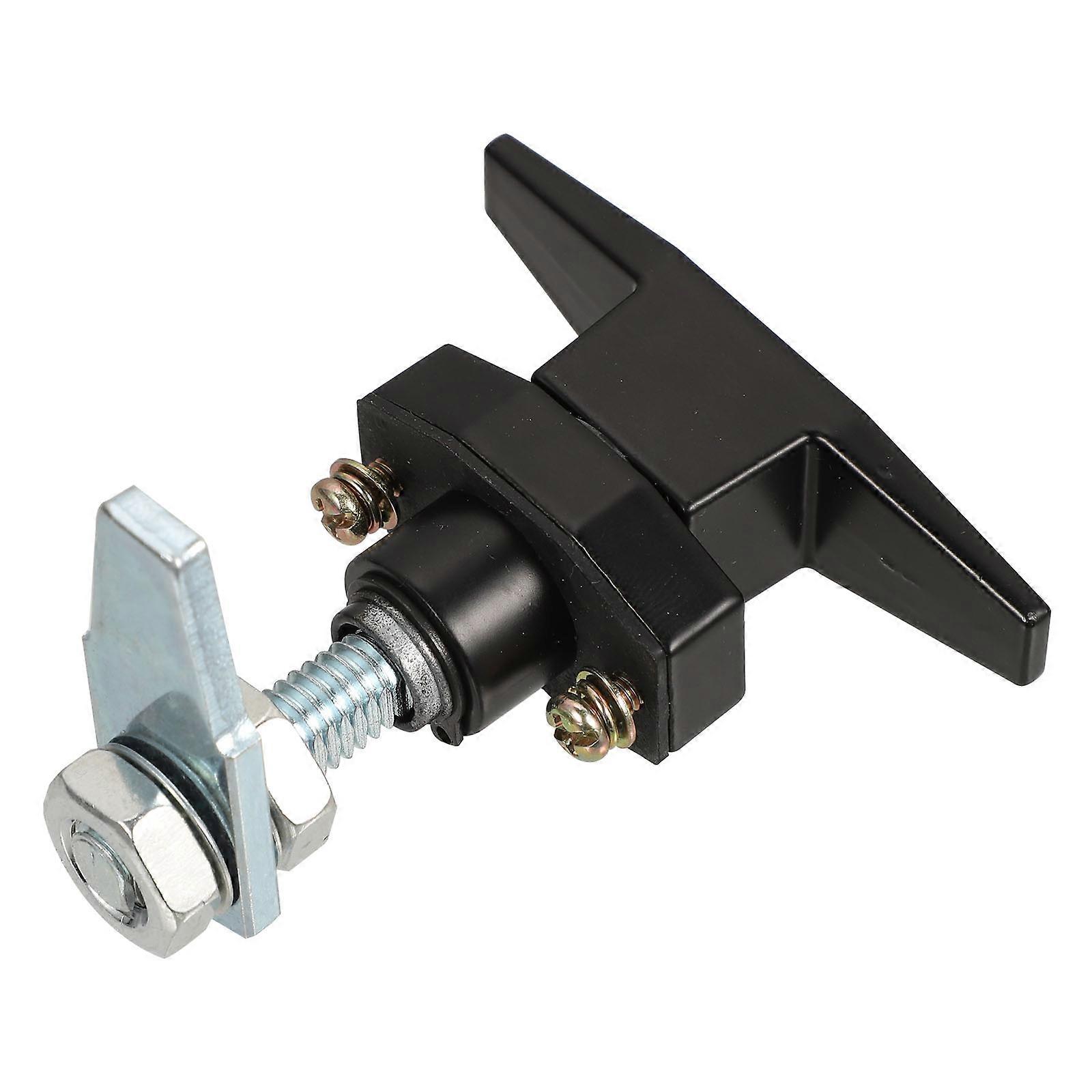 Lock for Cabinet T Shape Drawer Safety Lock for Home 3Pcs Black