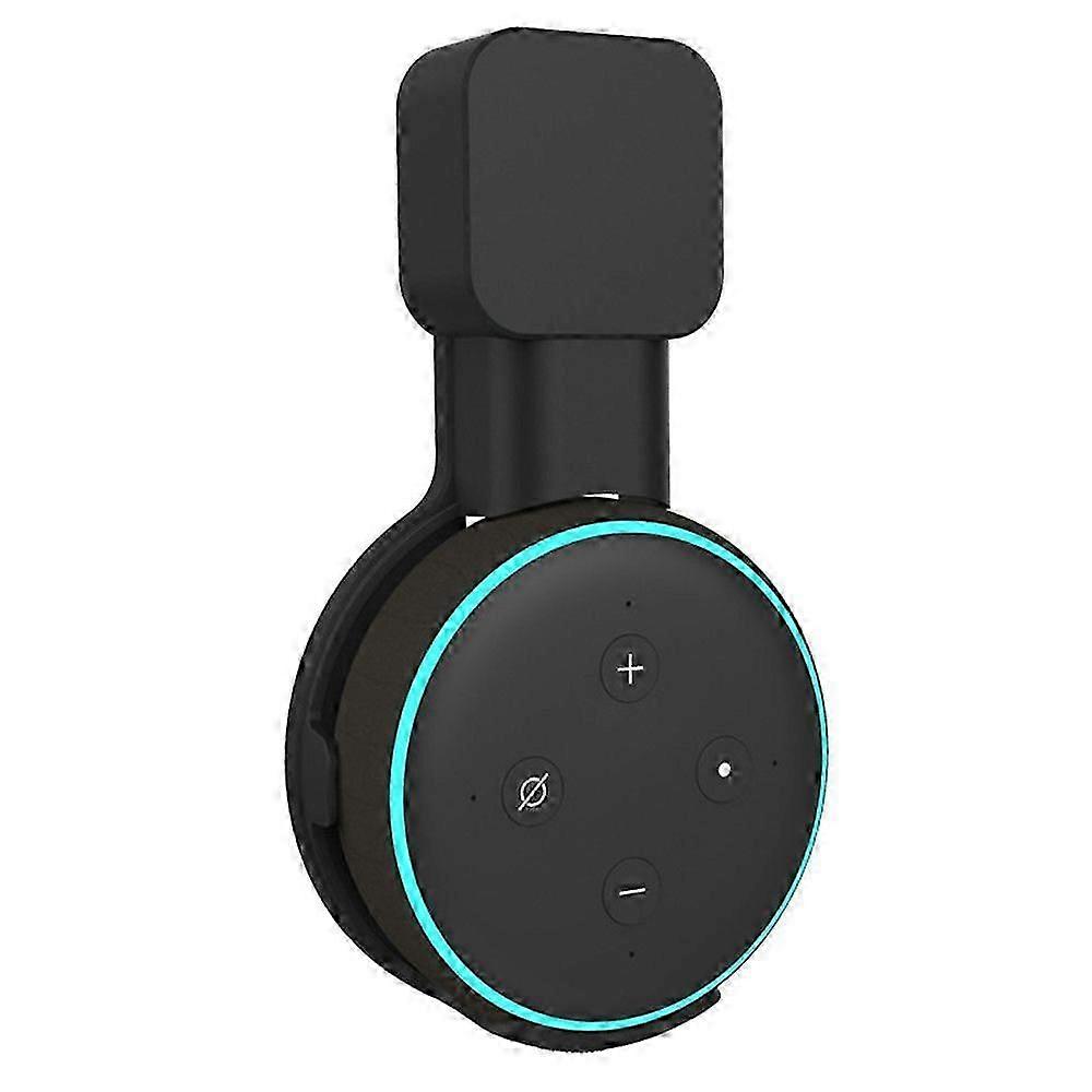Wall Mount for Alexa Echo Dot 3rd Generation Speaker, Speaker Shelf Stand with Screwless Cable Management