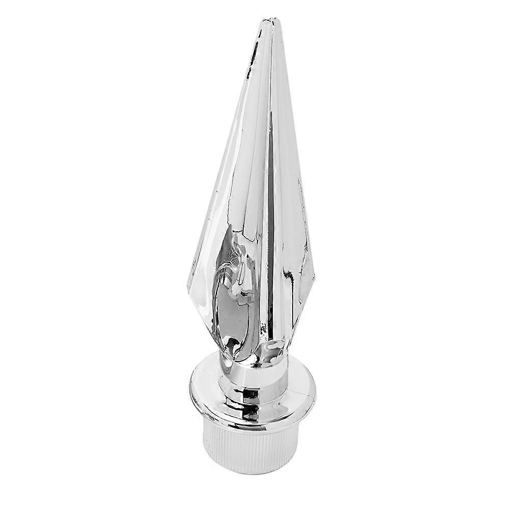 Silver Flagpole Topper Plastic Flag Pole Finial for Office Use 4Pcs