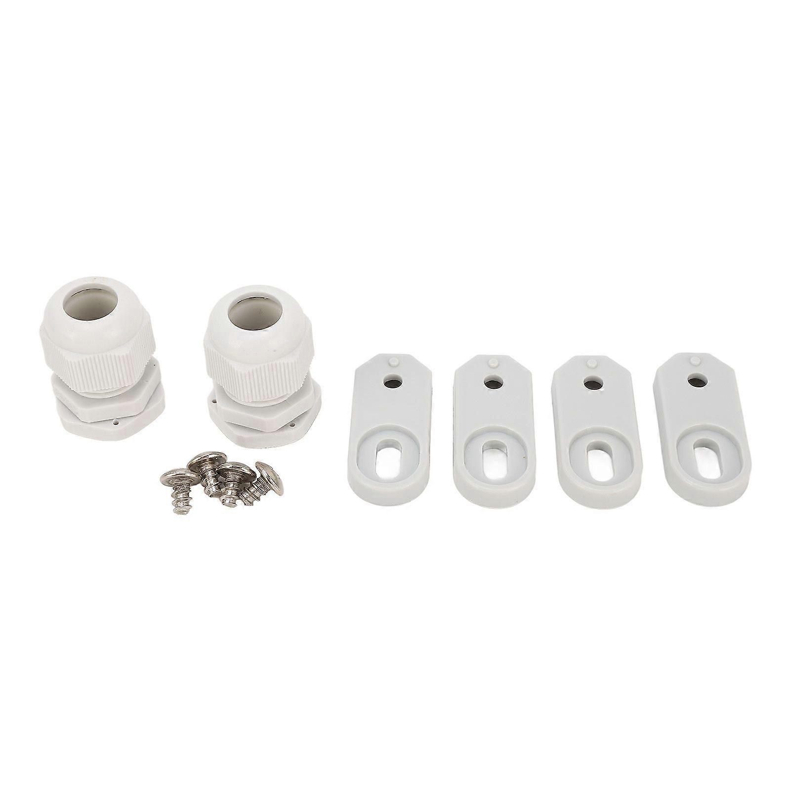 Junction Box ABS Plastic Waterproof Dustproof Hinged Shell Outdoor Universal Project Enclosure with Clear Cover Grey