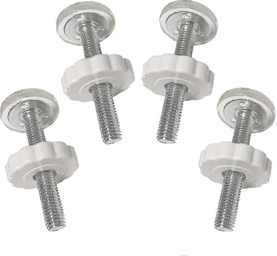 Minglan 4 Pcs Child Playpen Screws 90mm Screws Threaded Spindle Rods Pressure Threaded Spindle Rods Baby Gate Rods Screw Bolt Hardwares