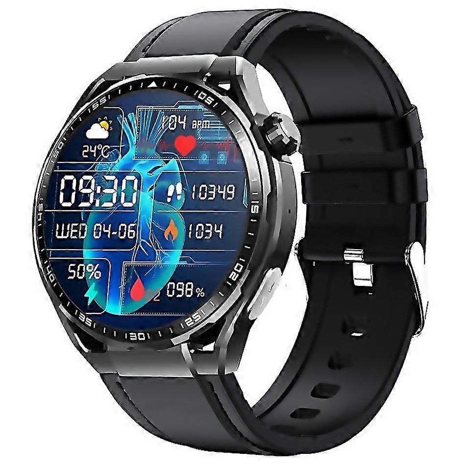 For F200 Smart Health Watch Ecg Electrocardiogram Blood Sugar Monitoring 155 Inch Round Screen