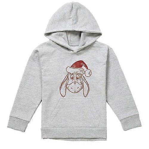 Winnie the Pooh Childrens/Kids Eeyore Santa Hat Heather Hoodie