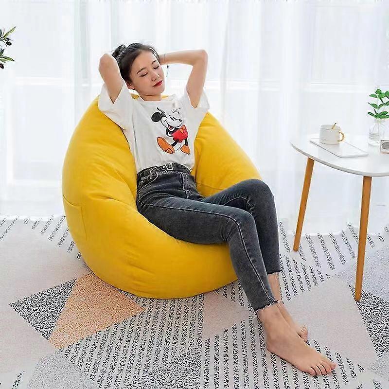 Ins Nordic Style Lazy Sofa Bean Bag Single Sofa Bedroom Living Room Balcony Small Apartment Tatami Sofa Floor