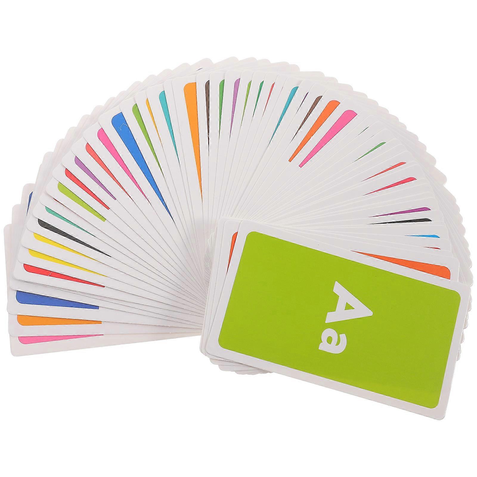 Educational Flash Cards 58Pcs Paper Letter Number Shape Learning Tool