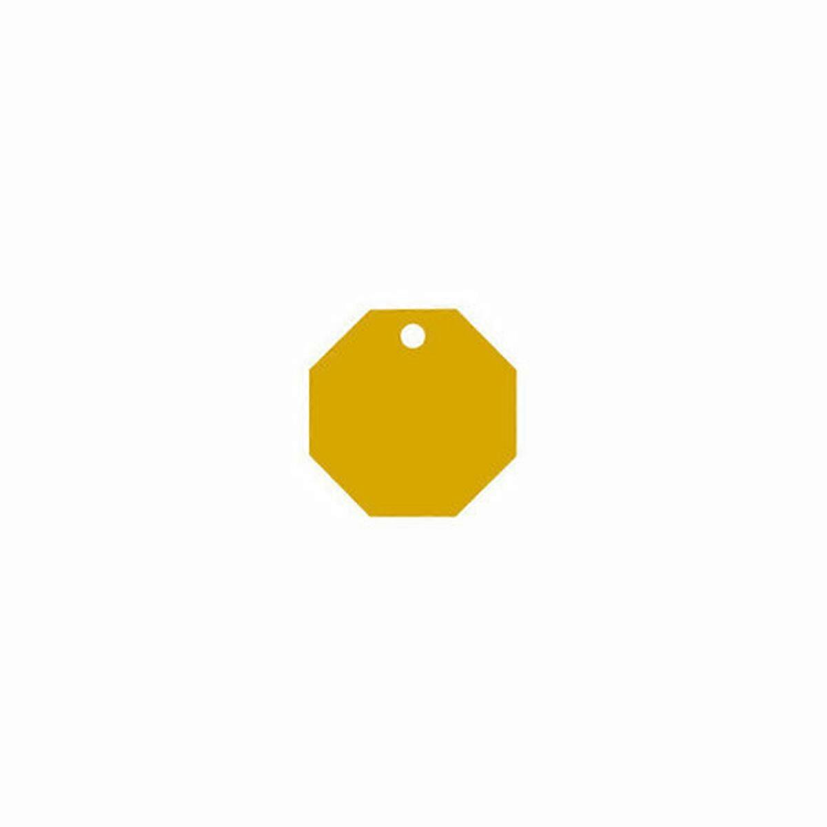 Identification plate for collar Imarc STOP Yellow Golden