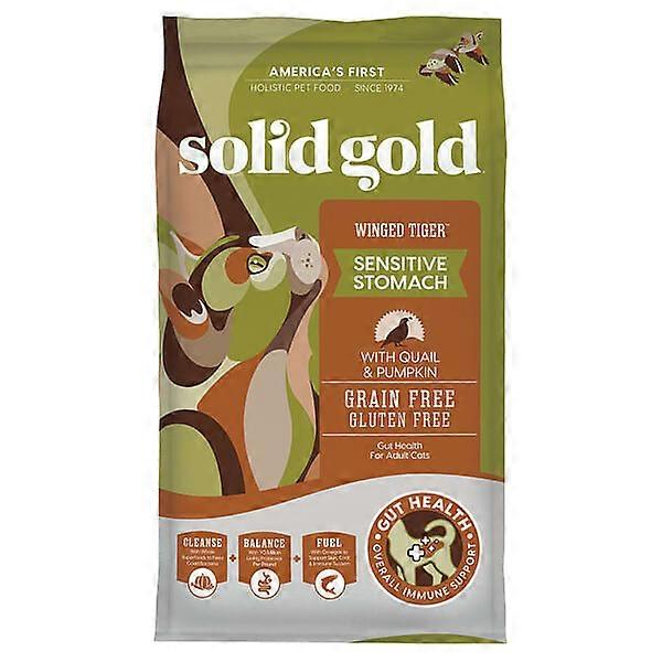 Solid Gold, Winged TigerÃÂ¢ÃÂÃÂ¢, For Cats, Adult, With Quail & Pumpkin, 3 lbs (1.36 kg)