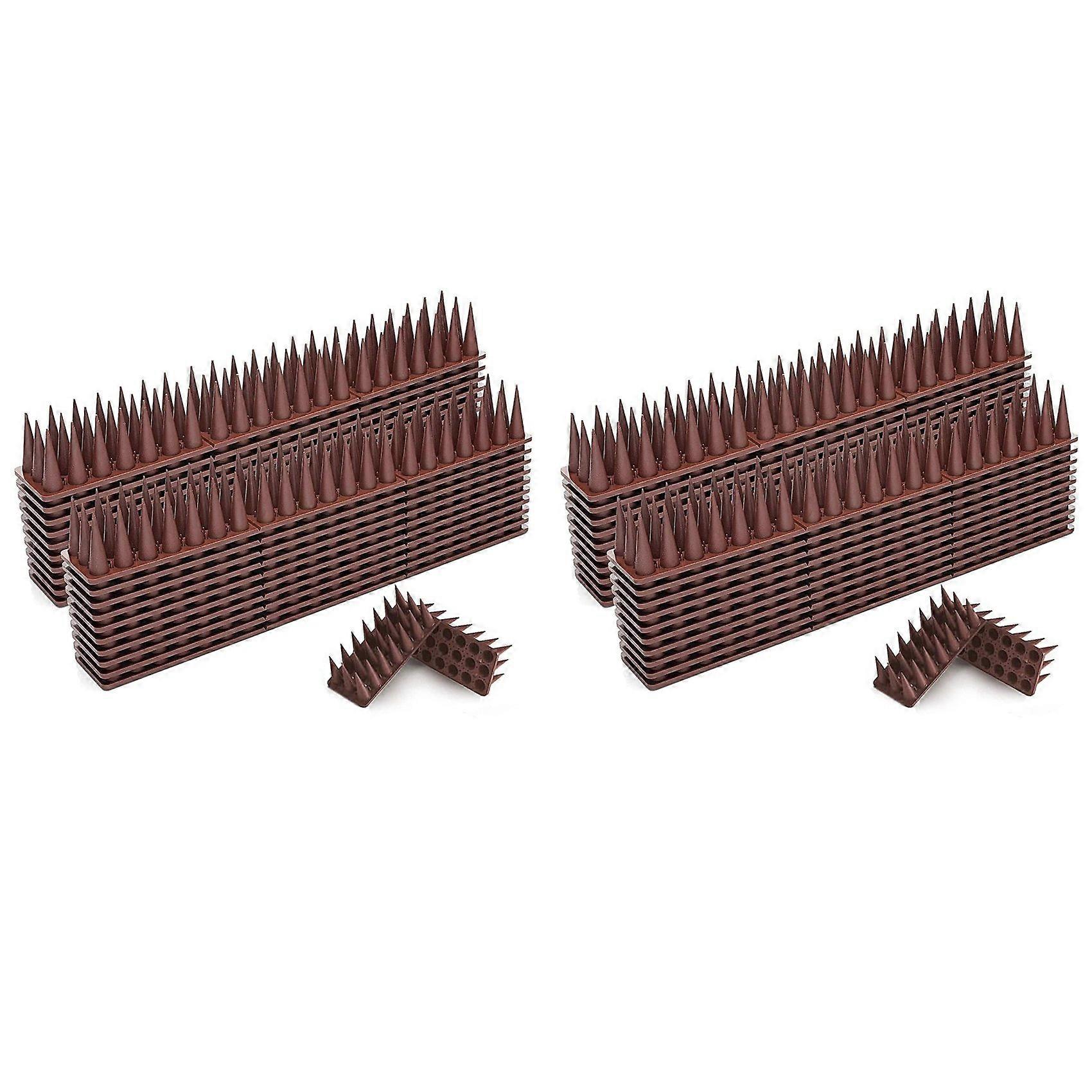40 PCS Bird Deterrent Spikes Birds Repellent Spikes for Outside to Keep Birds Away,Fence Spikes for Railing and Roof