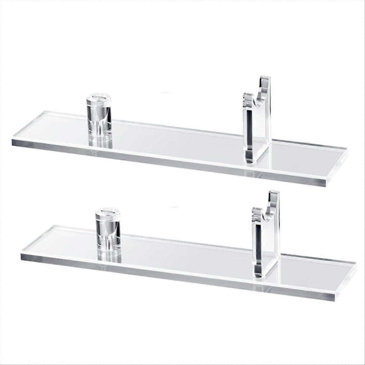 2Pcs Knife Display Stand, Knife Holder for Home Decor (Clear Base)