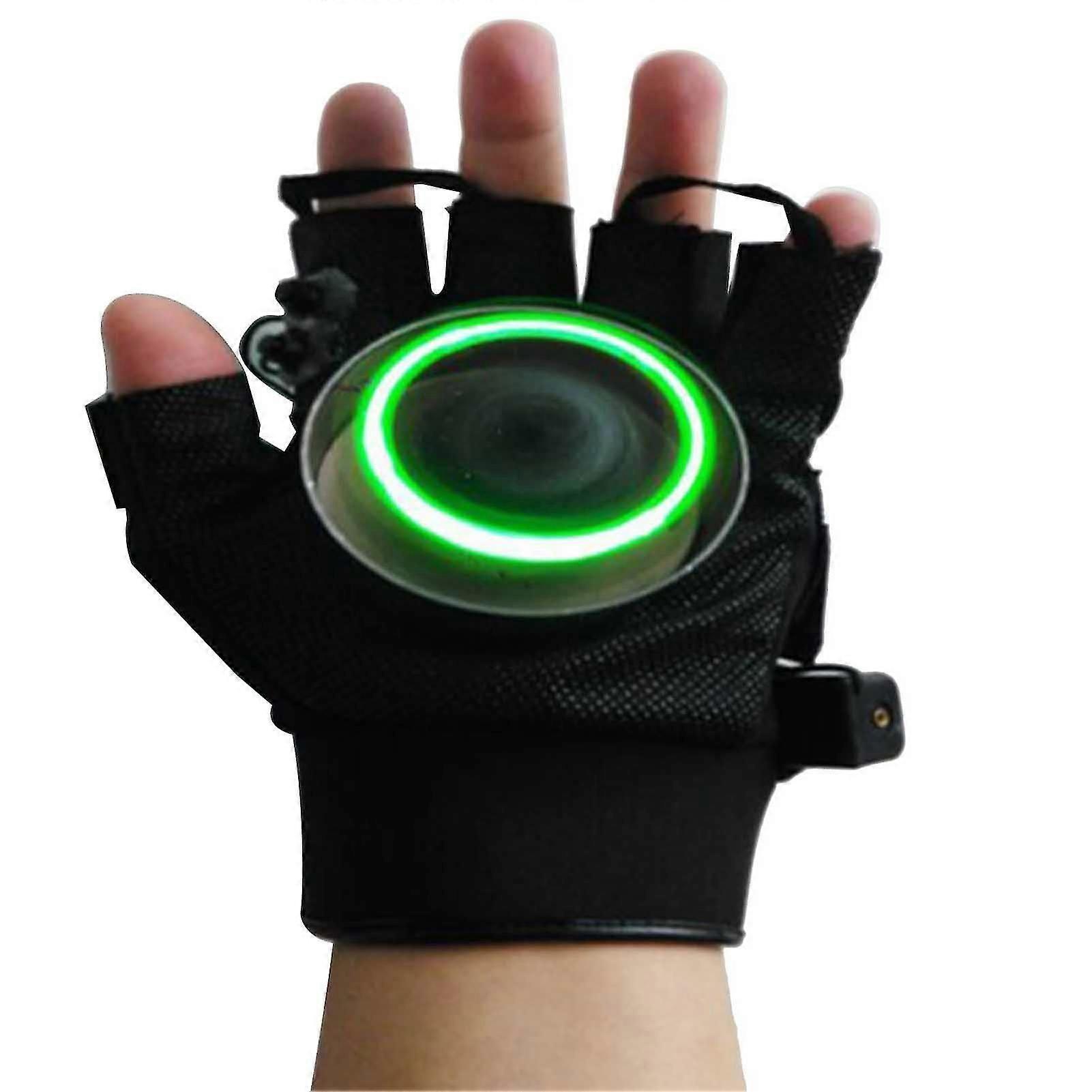 Main gauche droite vortex vert 532nm gants laser dj dancing club rotatif laser show light lazers