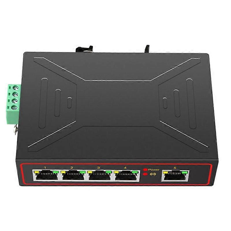 5Ports 100M Industrial Network Switch RJ45 Hub Internet Splitter RJ45