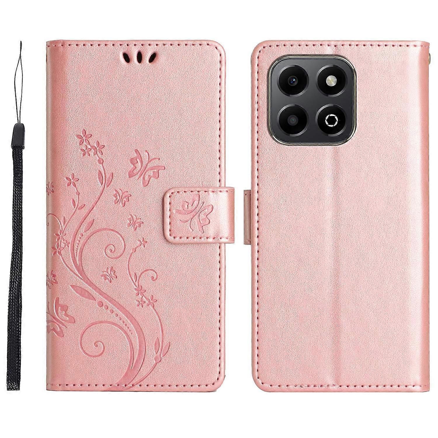 For Honor X7c 5G X7c 4G 200 Smart 5G Case Pattern Imprint PU Leather Phone Wallet Cover with Strap