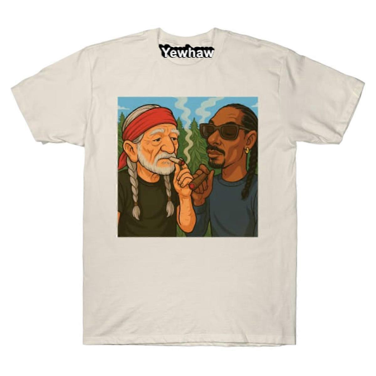 Camiseta musical Willie Nelson e Snoop Dog