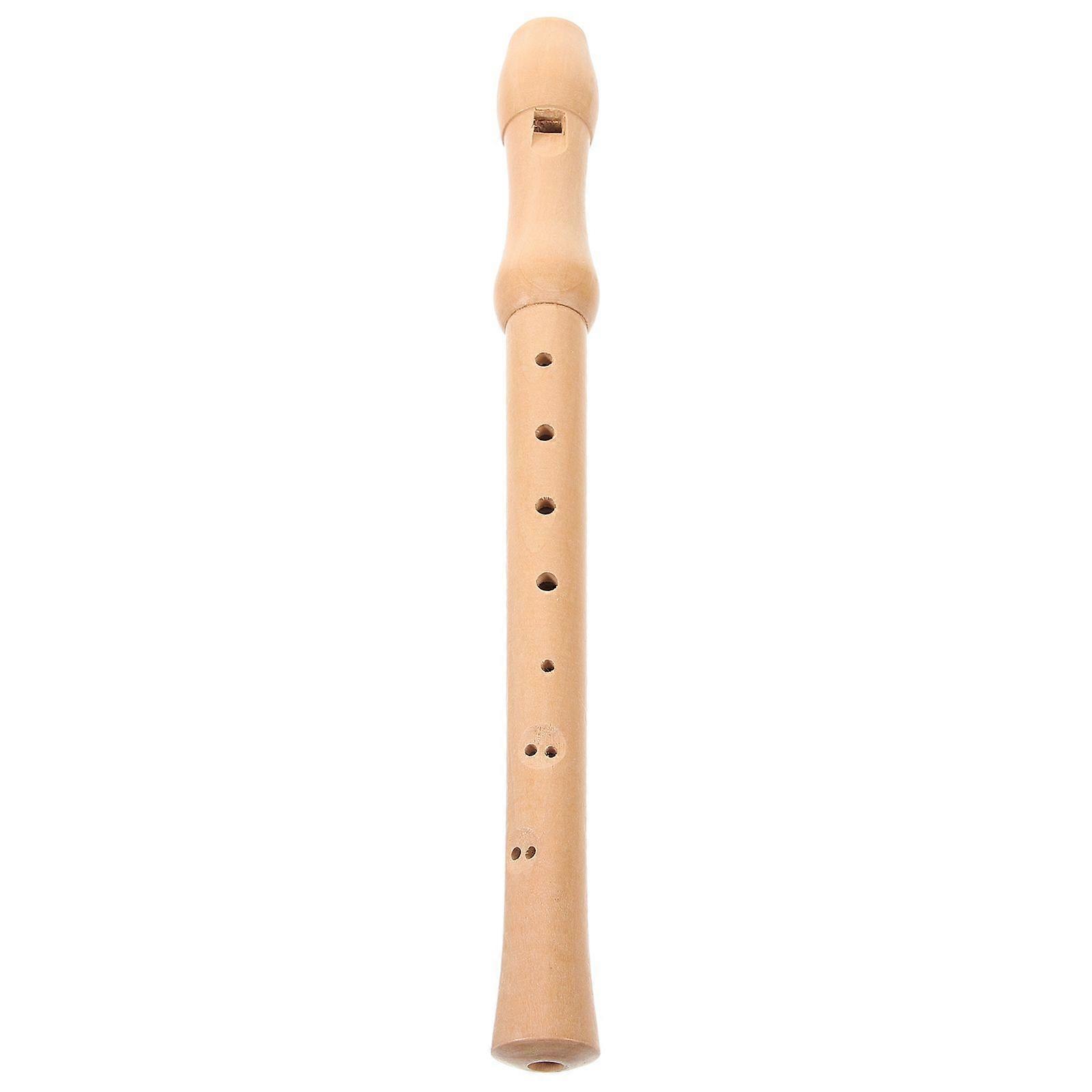 8 Hole Wooden Soprano Descant Recorder Flute Music Playing Wind Instruments